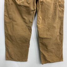 Carhartt ワークパンツ W35 カーハート ダブルニー ブラウン TALONジップ 古着卸 アメリカ仕入 2404-612_画像9