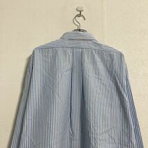 Brooks Brothers 長袖 ストライプ シャツ 2XL ホワイト ブルー ブルックスブラザーズ ビッグサイズ 古着卸 アメリカ仕入 a604-6054_画像7