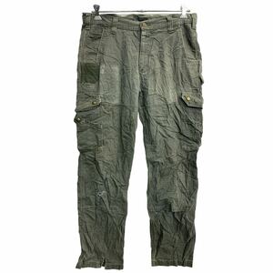 Carhartt ワークパンツ W37 カーハート ダブルニー カーゴパンツ オリーブカーキ 古着卸 アメリカ仕入 2404-670