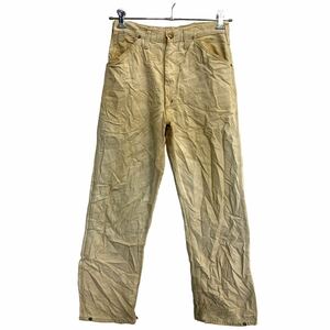 Carhartt ワークパンツ W29 カーハート 裏地付き ベージュ 古着卸 アメリカ仕入 2404-677