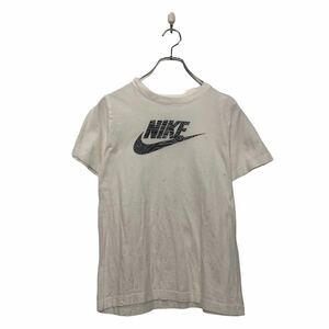 NIKE 半袖 ロゴ Tシャツ ナイキ キッズ L ホワイト プリント クルーネック 古着卸 アメリカ仕入 a604-6485