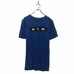 NIKE 半袖 ロゴ Tシャツ ナイキ M ブルー プリント クルーネック 古着卸 アメリカ仕入 a604-6488