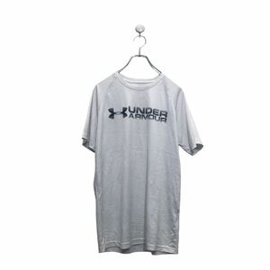 UNDER ARMOUR 半袖 ロゴ Tシャツ アンダーアーマー S ホワイト スポーツウェア 古着卸 アメリカ仕入 a604-6422