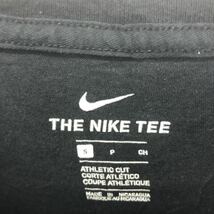 NIKE 半袖 ロゴ Tシャツ ナイキ S ブラック ホワイト 文字 プリント クルーネック 古着卸 アメリカ仕入 a604-6529_画像7