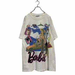 JERRY LEiGH 半袖 Barbie プリントTシャツ 2XL～ オフホワイト USA製 1993年 バービー 激レア 古着卸 アメリカ仕入 a604-6508