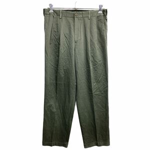 DOCKERS брюки из твила W34 Docker's olive gray - tuck брюки б/у одежда . America скупка 2404-815