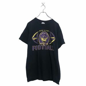 GILDAN 半袖 プリント Tシャツ ギルダン M ブラック パープル クルーネック 古着卸 アメリカ仕入 a604-6939