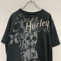 Hurley X 半袖 プリントTシャツ M ブラック ハーレー クルーネック スカルプリント 古着卸 アメリカ仕入 a604-6920_画像2