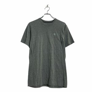 Champion 半袖 ロゴTシャツ M グレー チャンピオン ワンポイントロゴ 古着卸 アメリカ仕入 a604-6913