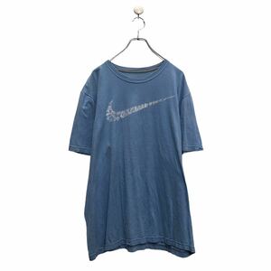 NIKE 半袖 ロゴ Tシャツ ナイキ ライドブルー XL ビッグサイズ クルーネック プリント 古着卸 アメリカ仕入 a604-6894