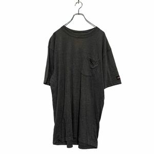 Dickies 半袖 無地Tシャツ L グレージュ ディッキーズ クルーネック 胸ポケット 袖ロゴ 古着卸 アメリカ仕入 a604-6974