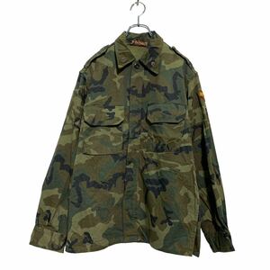 スペイン軍 コンバットジャケット 2XL～ オリーブ 迷彩 カモフラ ビッグサイズ ミリタリージャケット 古着卸 アメリカ仕入 a604-7088