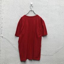 NIKE 半袖 ロゴ Tシャツ ナイキ L レッド カレッジ クルーネック 古着卸 アメリカ仕入 a604-7184_画像4