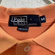 Polo Ralph Lauren 半袖 無地ポロシャツ M オレンジ ポロラルフローレン ワンポイントロゴ 古着卸 アメリカ仕入 a604-7238_画像7