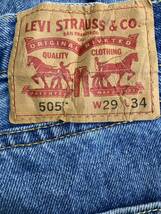 Levi's 505 デニムパンツ W29 ブルー 古着卸 アメリカ仕入 2310-724_画像7