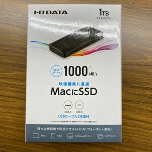 送料無料 新品未開封★アイオーデータ 外付けSSD 1TB★SSPA-USC1K