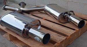  редкий kakimoto модифицировано 30 Soarer HYPER muffler нержавеющая сталь левый правый распроданный JZZ30 JZZ31 UZZ31 UZZ32