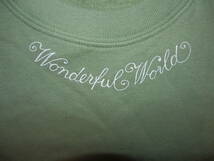 USED品★WONDERFUL WORLD KANEKO ISAO 半袖スウェットカットソー モスグリーン_画像2