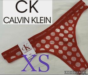 【送料無料】新品★26 Calvin Klein カルバンクライン Thong Tバック ショーツ XS （日本サイズXS～S位）水玉