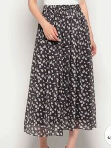  complete sale theory ryuks small floral print gathered skirt long skirt chiffon skirt United Arrows STORY publication 