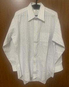 courreges　クレージュ　長袖シャツ　ストライプ　41-80　日本製　古着