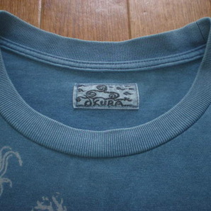 見て! 安いよ 安いよーっ! 全品売り尽くしセールだよ！HOLLYWOOD RANCH MARKET OKURA 龍 DRAGON 藍染 Tシャツ  の画像4