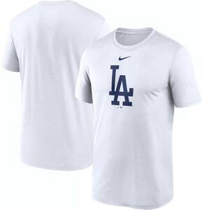 【USサイズ L】 MLB ロサンゼルス ドジャース Dodgers Blue Fuse Logo Legend T-シャツ ホワイト