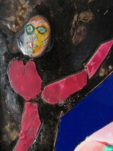 【GINZA絵画館】渡辺恂三　油絵１２号「ルナ・ロッサ」１９９０年作・現代美術・シュール・楽しめます！　R16K0H7M6W1Q3B_画像8