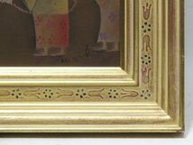 【GINZA絵画館】斎藤真一　油絵６号「ねんぶつおどり」１９６５年・１点もの　YK91H2R0C0W7N1T_画像4