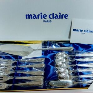 マリ・クレール　marie claire カトラリーセット　スプーン5本　フォーク5本　ケーキサーバー　バターナイフ　未使用 