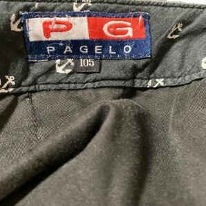 P.G.SPORTS PAGELO パジェロ センタープレス スラックス パンツ 表記105 古着の画像8