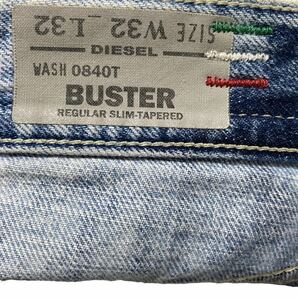 DIESEL BUSTER ディーゼル デニムパンツ ジーンズ ブリーチ ダメージ加工 w32 メンズ 古着の画像8