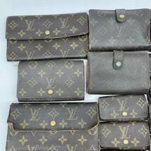 LOUIS VUITTON【 43点 まとめ セット 】ルイヴィトン 長財布 折り財布 モノグラム 小物 大量 LV レザー ポルト ウォレット ジャンク_画像10