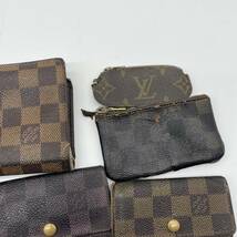 LOUIS VUITTON【 14点 まとめ セット 】ルイヴィトン 長財布 折り財布 ダミエ モノグラム 小物 大量 LV レザー ポルト ウォレット ジャンク_画像6