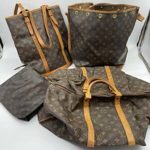 ルイヴィトン LOUIS VUITTON バッグ 【 4点 まとめ セット 】 大量 モノグラム レザー 革 カバン ジャンク バケット ボストン ノエ