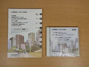 ◎C/603●【未使用品】トヨタ TOYOTA/ダイハツ DAIHATSU☆純正カーナビ用取扱説明マニュアル＆CD-ROM