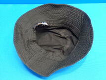 n404k　NEW HATTAN　バケット　L/XL　ハット　キャップ　黒　ニューハッタン　帽子　男性　女性　メンズ　レディース　中古　(0305-2)_画像4