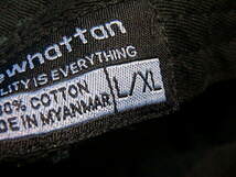 n404k　NEW HATTAN　バケット　L/XL　ハット　キャップ　黒　ニューハッタン　帽子　男性　女性　メンズ　レディース　中古　(0305-2)_画像6