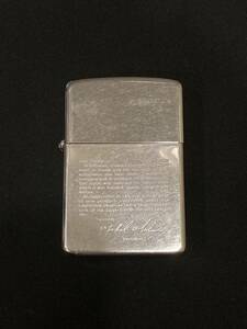 【１円スタート】ZIPPO オイルライター 喫煙具 ジッポ ジッポー Zippo ライター シルバー　文字入り