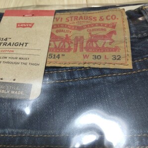 Levi's リーバイス 514(TM) ストレート インディゴ CORBEN WASH STRAIGHT W30 L32 綿100％  定価9,350円の画像2