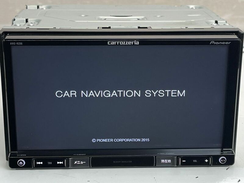 送料無料 動作品 Pioneer Carrozzeria カロッツェリア 楽ナビ AVIC-RZ77 2015地図/フルセグTV/Bluetooth/DVD/CD/SD/iPod-iPhone(J53)