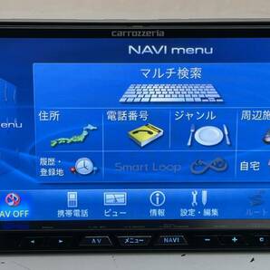 送料無料Carrozzeria HDD カロッツェリアサイバーナビ AVIC-ZH09CS 楽ナビ フルセグTV/Bluetooth/CD/DVD/AUX 2012年(J12)の画像3