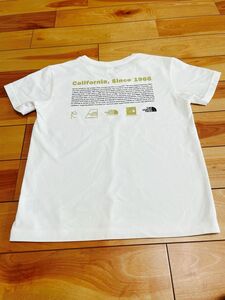 ノースフェイス　 Tシャツ 半袖Tシャツ 白　140サイズ　ジュニア　キッズ　昨年学校着用