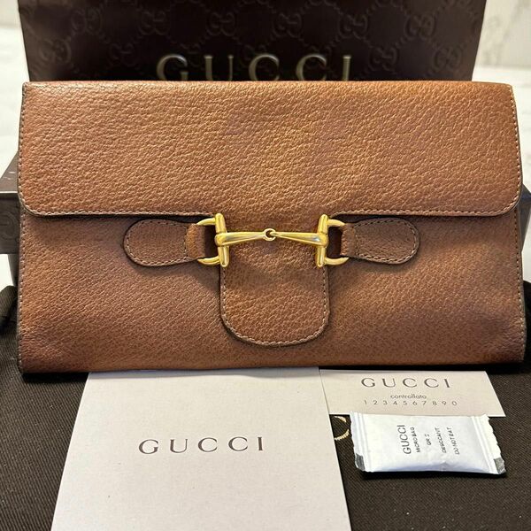 新品同様！ グッチ GUCCI 財布 長財布　ホースビット