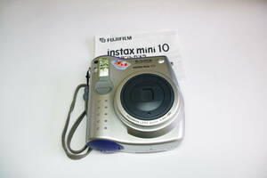 カメラ Fujifilm instax mini 10 ポラロイド 本体　■JHD2