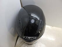 142 HJC フルフェイスヘルメット 黒色 L 58-59cm 小キズ有り 画にて 中古！_画像7