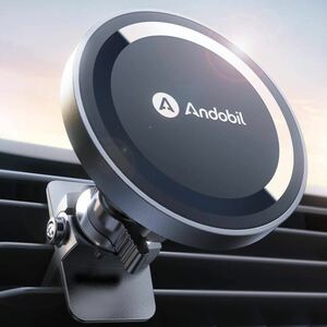 【送料無料】Andobil スマホホルダー マグネット 車載ホルダー マグセーフ スマホスタンド 携帯ホルダー 360度回転 iPhone Samsung(A116)