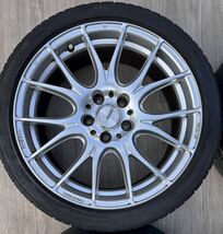 RAYS HOMURA 2X7 PLUS レイズホムラ 18インチホイール 7.5J ET48 PCD112 5H 225/40R18 4本セット_画像5