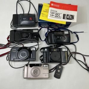 ジャンク/返品不可 カメラ6台 FUJIFILM EPION250Z, CANON AutoboyA, MINOLTA AF-S, RICOH YF-20D,PENTAX pc313,EXCELLENT AF56　#i52228 j8