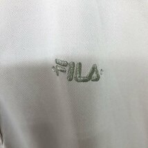 FILA フィラ レディース 刺繍 ラインストーン付 半袖ポロシャツ 薄ピンク M スポーツ_画像3